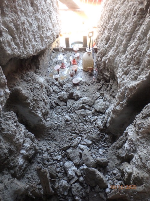 Chiseling rough areas